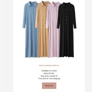 Elegant Maxi Ribbed Dress - tan